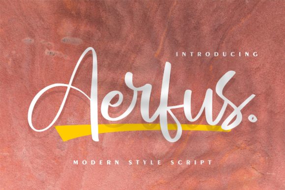 Aerfus Font: A Casual Handwritten Typeface for Real Branding Work