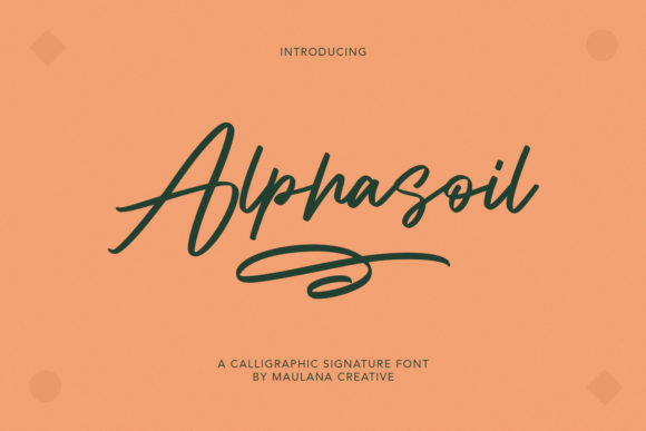 Alphasoil: A Light Handwritten Font for Luxury Campaign Visuals