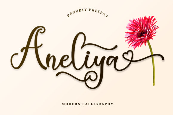 Aneliya: A Romantic Script Handwritten Font for Luxury Design