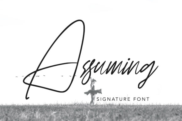 Assuming: A Romantic Script Handwritten Font for Luxury Branding