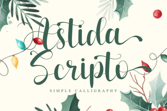 Astida Scripto: A Romantic Script Handwritten Font for Luxury Campaigns