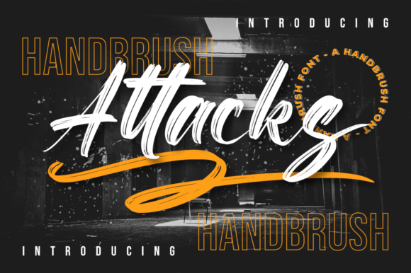 Attacks Font: Bold Brushed Handwritten Typeface for Digital Brands