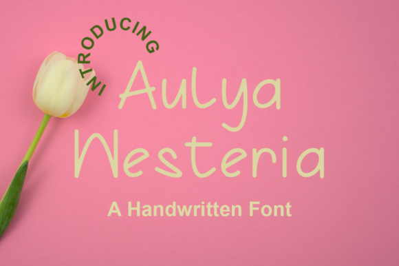 Aulya Westeria: A Thin, Clean Handwritten Font for Editorial Design