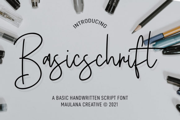 Basicschrift: A Friendly Script Handwritten Font for Campaign Design