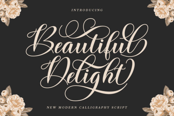 Beautiful Delight Script Handwritten Font for Elegant Branding