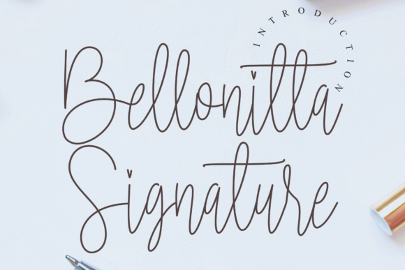 Bellonitta Signature: A Delicate Script Handwritten Font for Elegant Branding