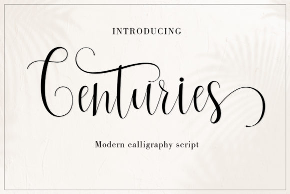 Centuries Script Handwritten Font for Romantic Branding