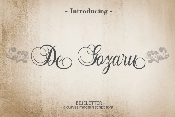 De Gozaru: A Script Handwritten Font for Elegant Digital Branding