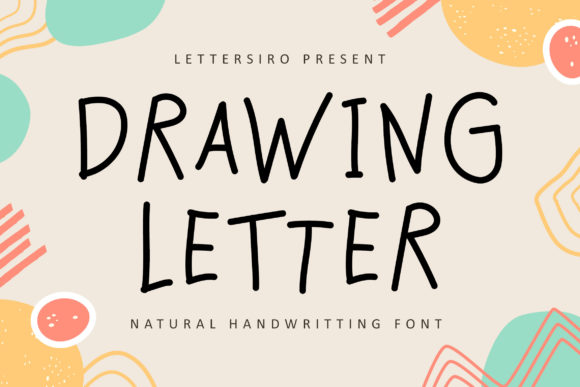 Drawing Letter Font: Cute Handwritten Script for Crafters