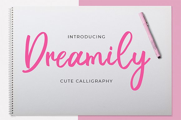 Dreamily Font: A Sweet & Delicate Script Handwritten Typeface