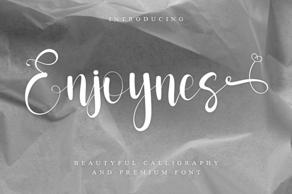 Enjoynes: A Stylish Script Handwritten Font for Elegant Branding