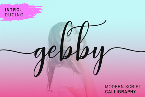 Gebby Script Handwritten Font for Luxury Craft Projects