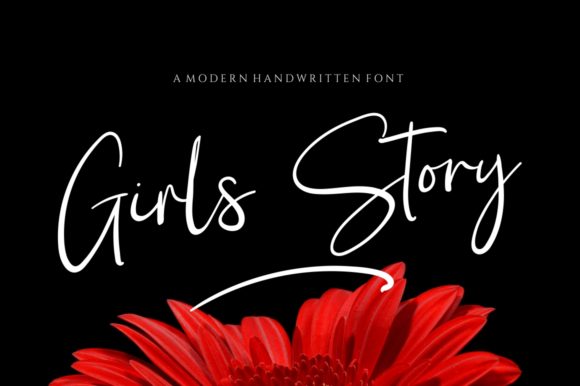Girl Story Font: Delicate Handwritten Elegance for Campaign Design