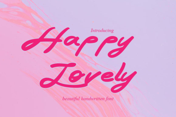 Happy Lovely Font for Small Business Branding