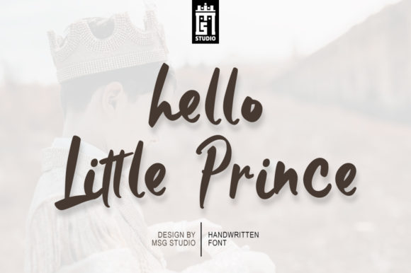 Hello Little Prince: A Paint Brushed Script Handwritten Font for Editorial Design