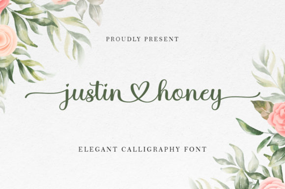 Justine Honey: A Romantic Script Handwritten Font for Brand Elegance