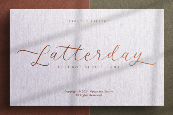 Latterday: A Light Handwritten Font for Elegant Editorial Design
