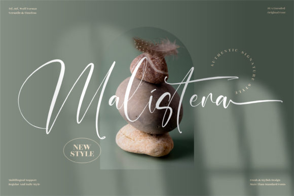 Malistera: A Script Handwritten Font for Elegant Campaign Moments
