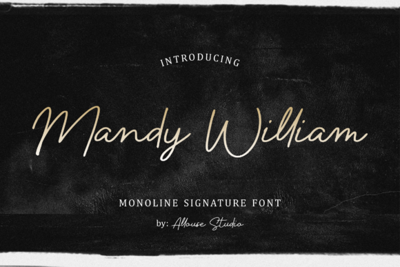 Mandy William: Elegant Script Handwritten Font for Designers
