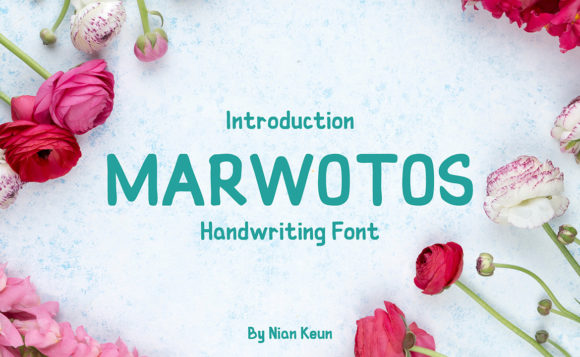 Marwotos: A Simple Organic Handwritten Font for Editorial Calm