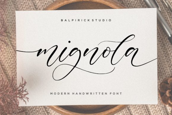 Mignola: A Script Handwritten Font for Digital Branding