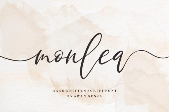 Monlea Script Handwritten Font for Elegant Branding