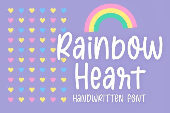 Rainbow Heart Font for Playful Brand Campaigns