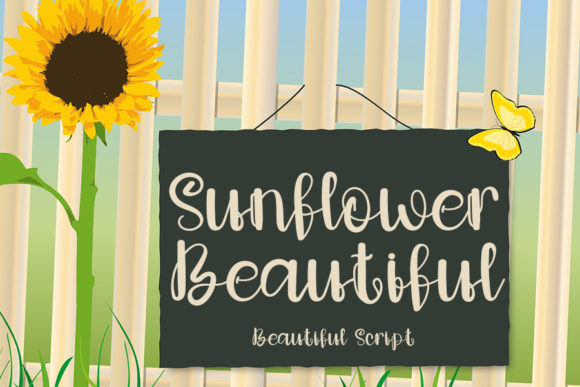 Sunflower Beautiful: A Delicate Script Handwritten Font Worth Owning