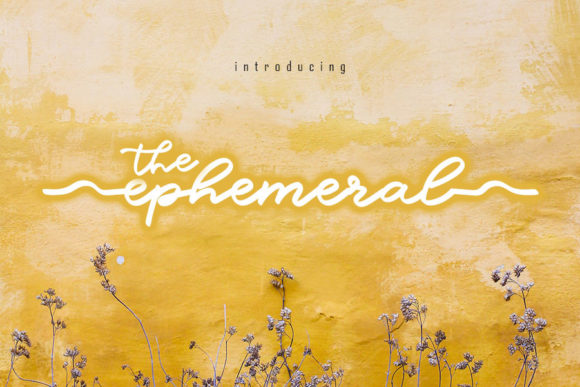 The Ephemeral: A Romantic Script Handwritten Font for Editorial Elegance