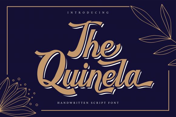 The Quinela: An Elegant Script Handwritten Font for Thoughtful Design