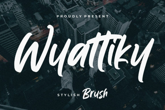 Wyattiky: A Brushed Handwritten Font for Editorial Warmth