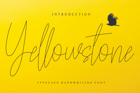 Yellowstone: A Refined Script Handwritten Font